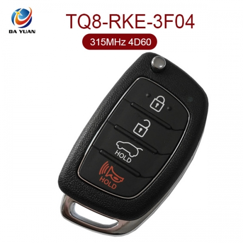 AK020046 for Hyundai Santa Fe 2013-2015 Flip Remote Fob 3+1 Button 315MHz 4D60 TQ8-RKE-3F04
