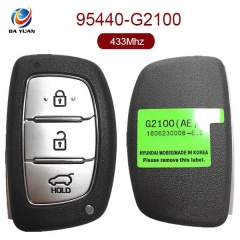 AK020060 Genuine for Hyundai Smart Remote Key 95440-G2100 Insert Key FOB for 2016~ Ioniq