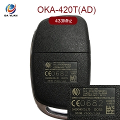 AK020058 Genuine for HYUNDAI Elantra flip key remote, 433MHZ OKA-420T(AD)