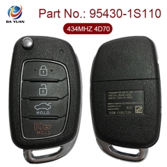 AK020051 Genuine for Hyundai Flip Remote Key 3+1 Button 434MHz 4D70 95430-1S110