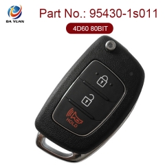 AK020064 for Hyundai Flip Key 3 Button Part No 95430-1s011 4D60 80BIT