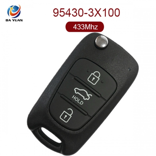 AK020067 Genuine 2011-2013 for Hyundai Elantra Remote Flip Key 3 Button 433Mhz 95430-3X100