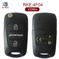 AK020068 Genuine for Hyundai Porter Remote Flip Key 2 Button 433Mhz RKE-4F04