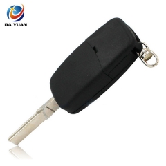 AS001032 For VW 2 button flip remote key shell (round)