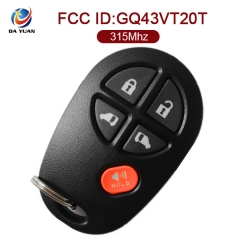 AK007119 for 2004-2017 Toyota Tundra Remote Key 4+1 Button 315MHz GQ43VT20T