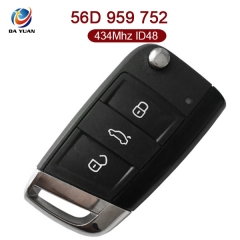 AK001083 Original for VW Passat Smart Key 3 Button 434MHz ID48 56D 959 752 Keyless Go