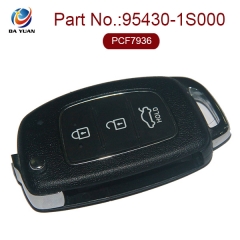 AK020082 Original for Hyundai Flip Remote Key 3 Button 433MHz PCF7936 95430-1S000