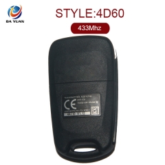 AK020081 Original for Hyundai Flip Remote Key 3 Button 433MHz 4D60