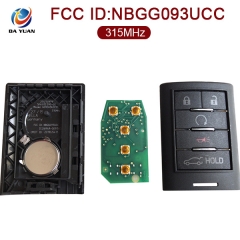 AK030008 for 2015+ Cadillac ELR Smart Remote Key 4+1 Button 315MHz NBGG093UCC 23434879