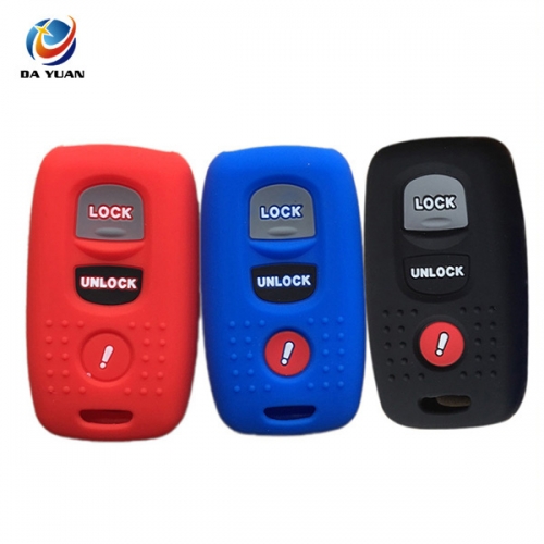 AS076010 Silicone Rubber Car Key Case For Mazda Button Key