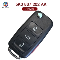 AK001075 for VW Flip Remote Key 3 Button 315MHz ID48 5K0 837 202 AK