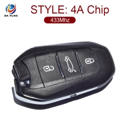 AK028029 for Opel Smart Remote Key 3 Button 433MHz 4A Chip