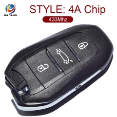 AK028029 for Opel Smart Remote Key 3 Button 433MHz 4A Chip