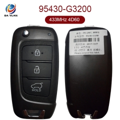 AK020086 for Hyundai i30 2017 Flip Remote Key 3 Button 433MHz 4D60 95430-G3200