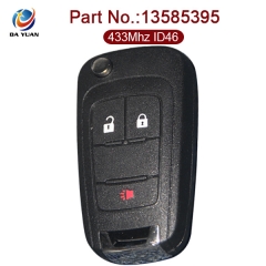 AK014060 for Chevrolet Flip Remote Key 2+1 Button 433MHz ID46 13585395
