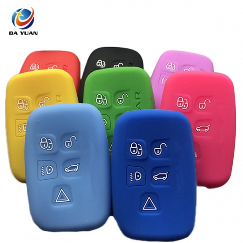 AS081003 silicone rubbuer car key cover protector for Range Rover 5 button remote key