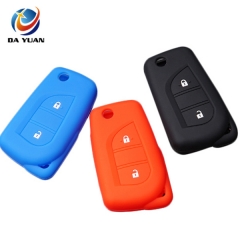 AS060019 Silicone Car Key Fob Case For Peugeot Car Key 2 Buttons