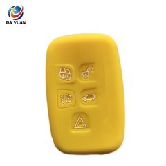 AS081003 silicone rubbuer car key cover protector for Range Rover 5 button remote key