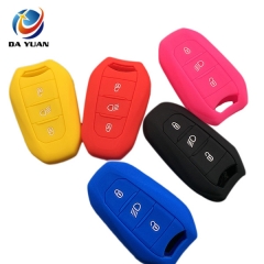 AS060022 Silicone Car Key Fob Cover For Peugeot Car Key 3 Buttons