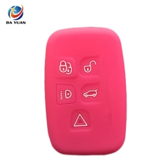 AS081003 silicone rubbuer car key cover protector for Range Rover 5 button remote key