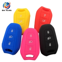 AS060022 Silicone Car Key Fob Cover For Peugeot Car Key 3 Buttons