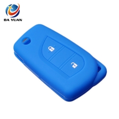 AS060019 Silicone Car Key Fob Case For Peugeot Car Key 2 Buttons