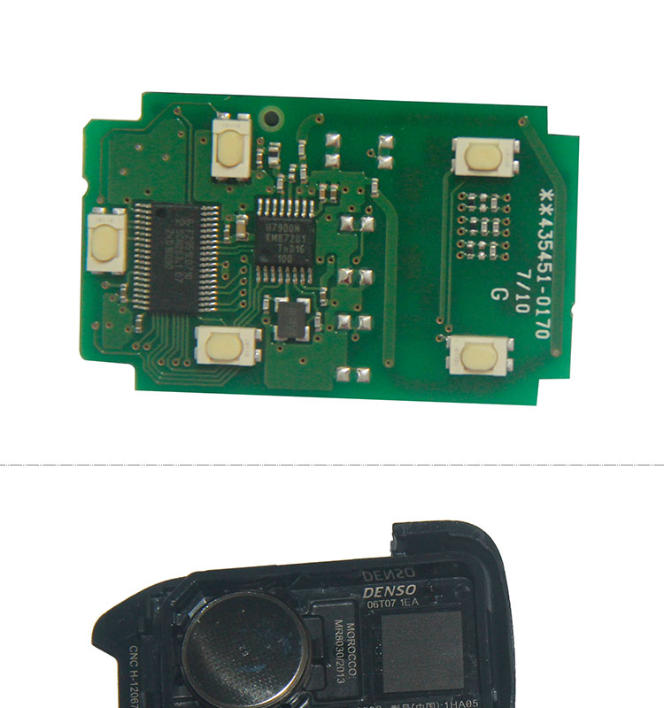 AK019019 for GMC Smart Remote Key 4+1 Button 433MHz PCF7937E