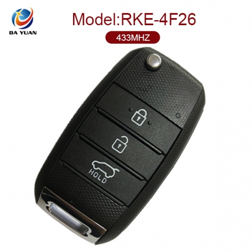 AK051028 Original Flip Key For Kia Sportage 3 Buttons 433 MHz 4D60 80 Bit, 95430 D9200 RKE-4F26