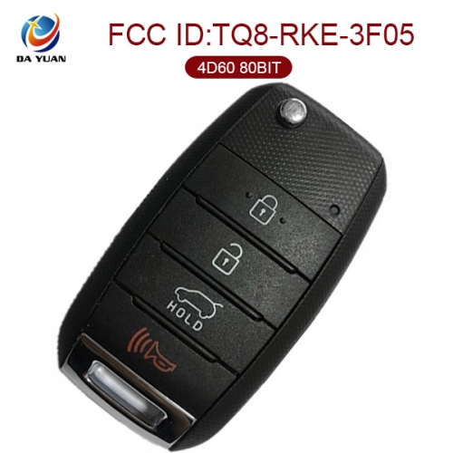 AK051023 Original 4 Button 2013-2015 For Kia Sorento Flip key 315MHZ 4D60 80BIT TQ8-RKE-3F05