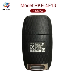 AK051027 Genuine For KIA Carens Flip Key Remote, 3 Buttons, Model RKE-4F13, 4D-60 CARBON-80BIT Chip, 433MHz