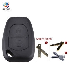 AS010003 for Renault Remote Key Shell 2 Button With Three Bland