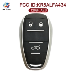 AK059005 Original for Alfa Romeo Smart Remote Key 3 Button 434MHz HITAG 128bit AES KR5ALFA434