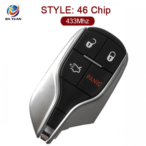 AK061003 3+1 buttons smart remote car key 433Mhz 46 chip for Maserati Quattroporte Ghibli Levante