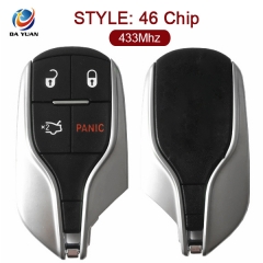 AK061003 3+1 buttons smart remote car key 433Mhz 46 chip for Maserati Quattroporte Ghibli Levante