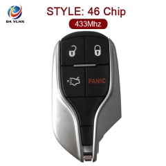 AK061003 3+1 buttons smart remote car key 433Mhz 46 chip for Maserati Quattroporte Ghibli Levante