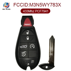AK024013 for DODGE Smart Remote Key 4+1 Button 433MHz PCF7941 M3N5WY783X