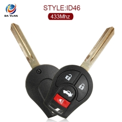AK027067 for Nissan Sunny Remote Key 3+1 Button 433MHz PCF7936 CWTWB1U761 28268-3AA0E