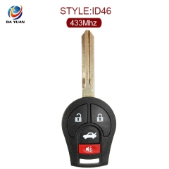 AK027067 for Nissan Sunny Remote Key 3+1 Button 433MHz PCF7936 CWTWB1U761 28268-3AA0E