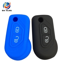 AS061014 silicone rubber car key cover  For Citroen DS3 Folding 2 button key cover