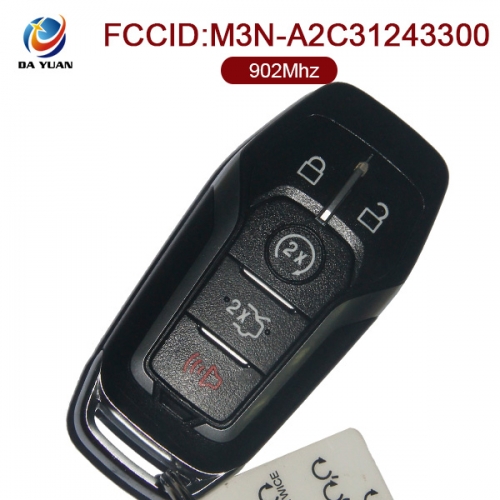 AK018084 Ford /Mustang Smart Key 4+1 Button 902MHz FCC ID M3N-A2C31243300 Part Number FR3T-15K601-CA/DS7T-15K601-CM