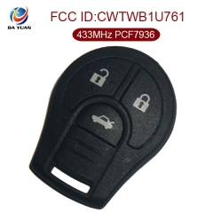 AK010041 for Renault Remote Key 3 Button 433MHz PCF7936 CWTWB1U761