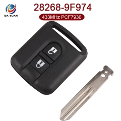 AK027069 for Nissan Almera Primera Remote Key 2 Button 433MHz PCF7936 28268-9F974