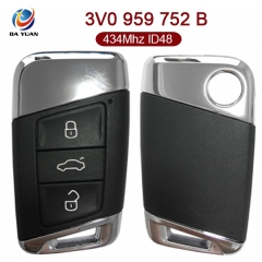 AK001086 for VW Skoda Smart Remote Key Keyless 3 Button 434MHz ID48 3V0 959 752 B