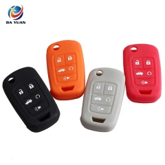 AS077007 3 Buttons Silicone Car Key Case Cover For Buick