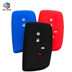 AS082007 silicone rubber car key cover  for Lexus 4 button remote key