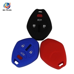 AS083004 4 Buttons Remote Rubber Silicone Car Key Cover for Mitsubishi