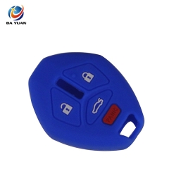 AS083004 4 Buttons Remote Rubber Silicone Car Key Cover for Mitsubishi