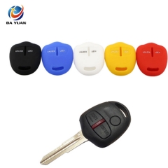 AS083007 Car Silicone Key Car Key Case Holder for Mitsubishi