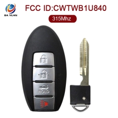 AK027057 for Nissan Versa Sentra Smart Key 3+1 Button 315MHz PCF7952 CWTWB1U840 285E3-3SG0D