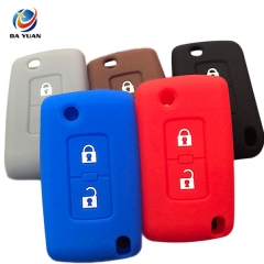AS083009 Silicone car key cover For Mitsubishi 2 buttons key